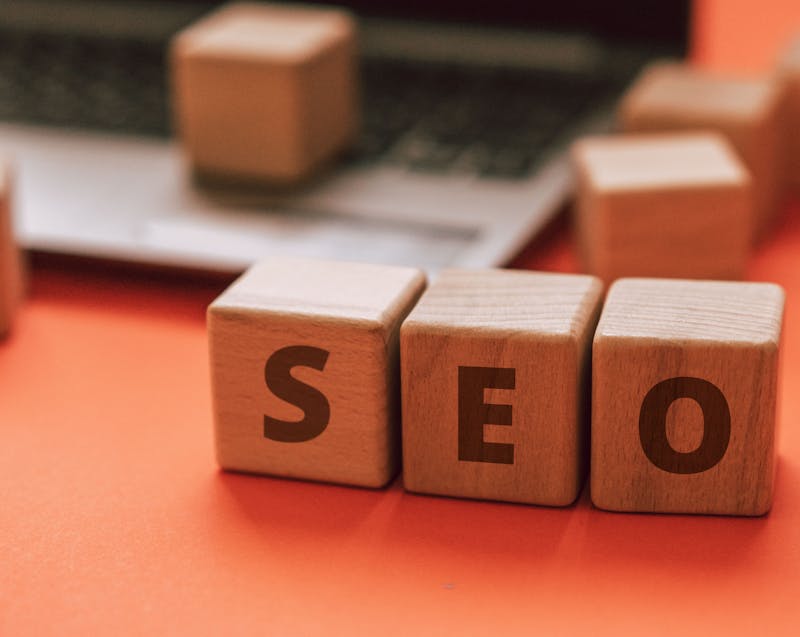 SEO written on small wooden blocks